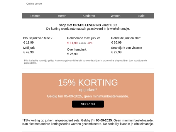 15% korting - laatste kans ⏳
