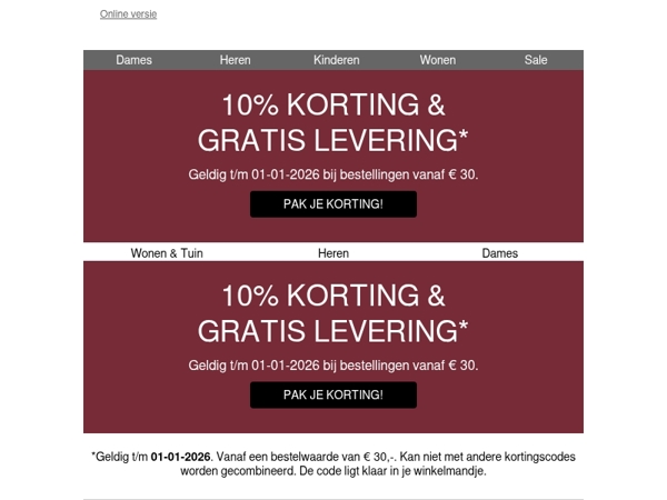 Happy New Year: -10% & gratis levering
