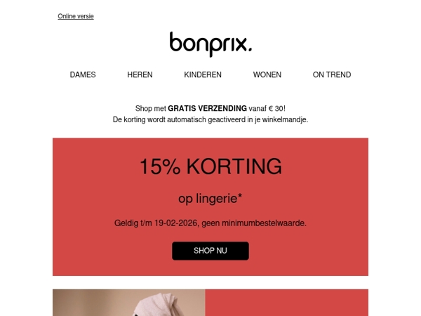 15% korting speciaal voor jou ❤️