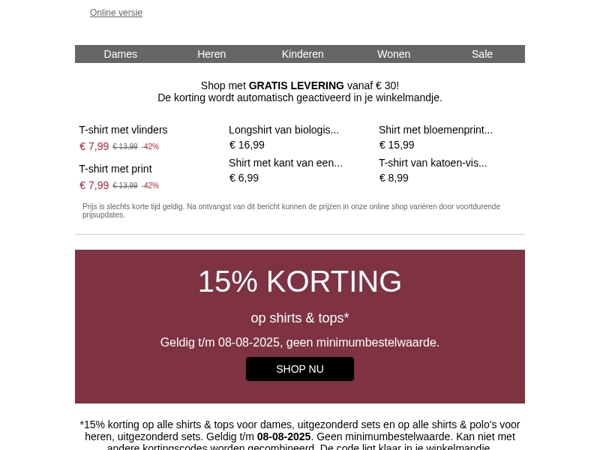 ⏰Jou 15% extra korting eindigt binnenkort