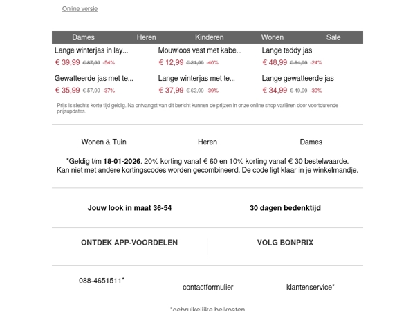 Shop met tot wel -20%! 🤩 | Nieuw in de sale