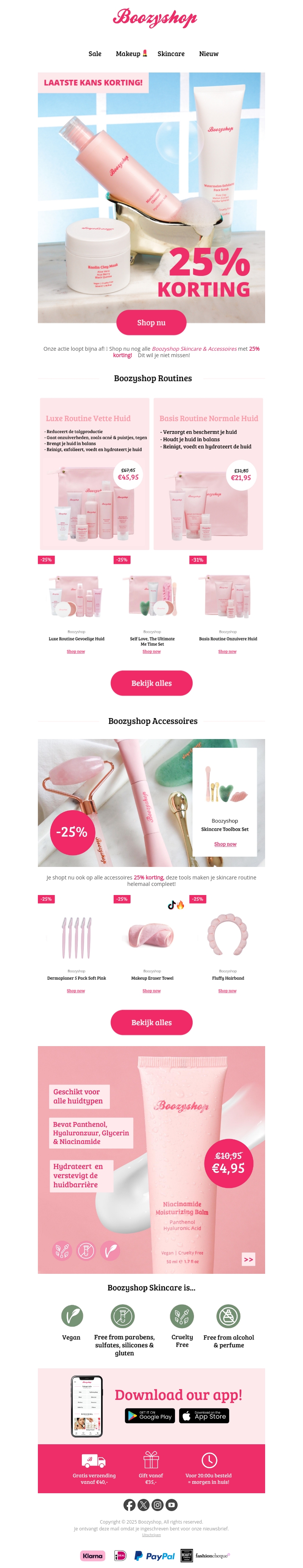 25% korting op Skincare 🔥 25% korting op Skincare 🔥