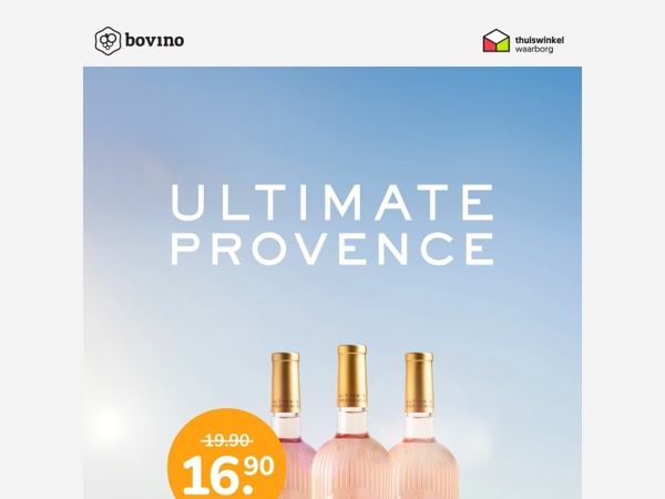 ☀️Ultimate Provence Rosé tijdelijk voor €16,90 per fles.