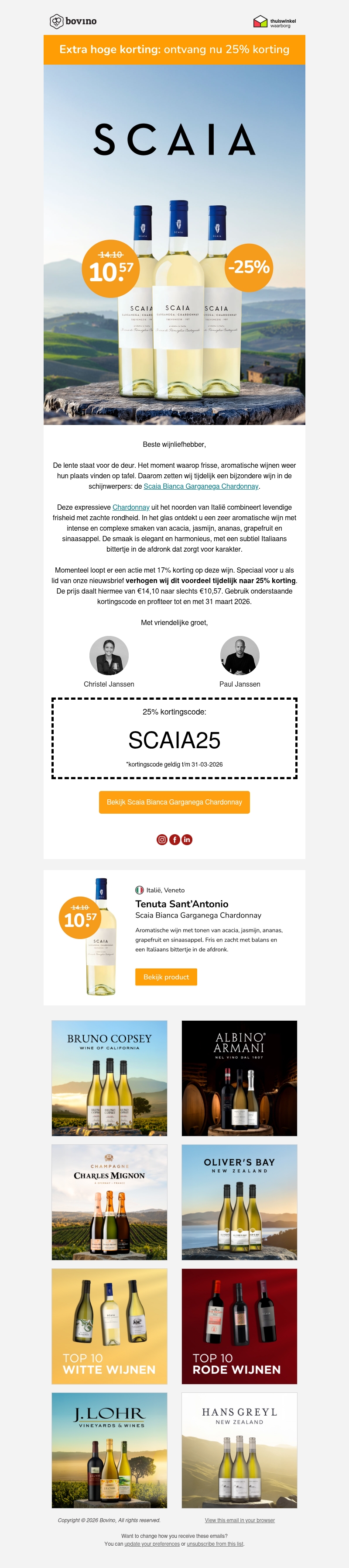 🇮🇹 Ontvang nu 25% korting op Scaia Bianca Chardonnay 🇮🇹 Ontvang nu 25% korting op Scaia Bianca Chardonnay