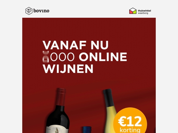 🎉 Wij vieren 12.000 online wijnen: ontvang €12 korting