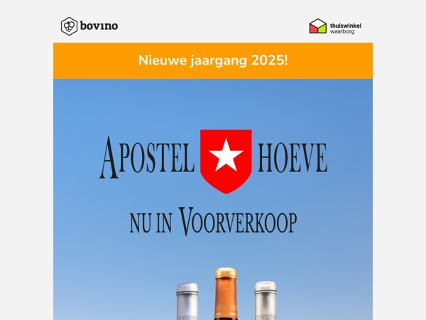 📣 Apostelhoeve 2025: voorverkoop nu met 10% korting