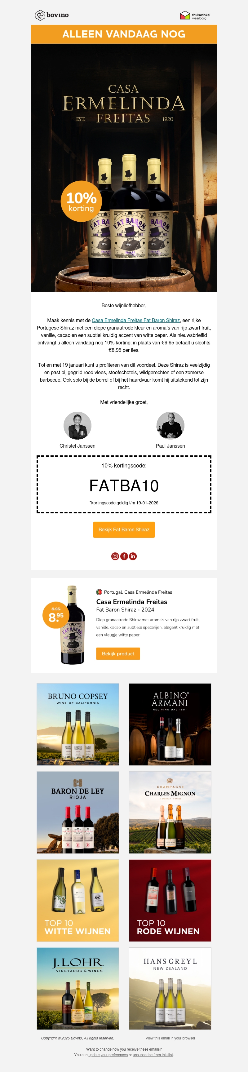 🇵🇹 Alleen vandaag nog 10% korting op Fat Baron Shiraz 🇵🇹 Alleen vandaag nog 10% korting op Fat Baron Shiraz