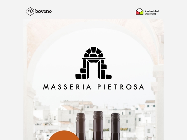 🇮🇹Masseria Pietrosa Negroamaro: nu van €7,75 voor €6,20 per fles!