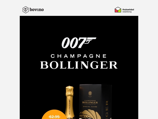 🥂Mis het niet: Bollinger Champagne 007 Limited Edition voor €59,95