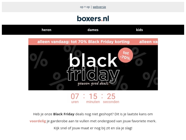 nog maar even: tot -70% off ⏳