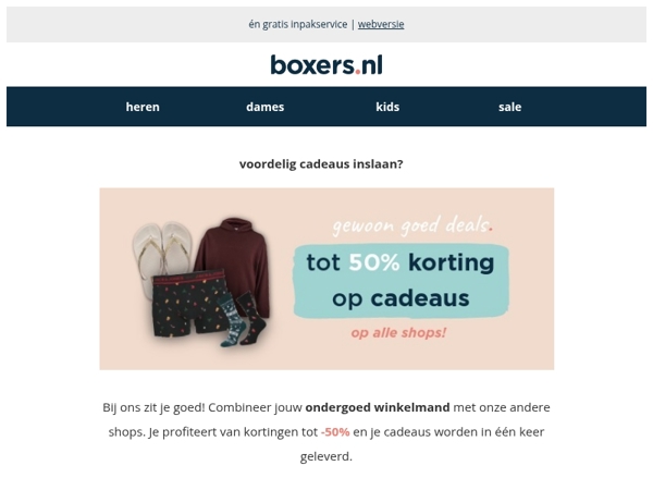cadeaus shoppen met korting tot -50% 🎁