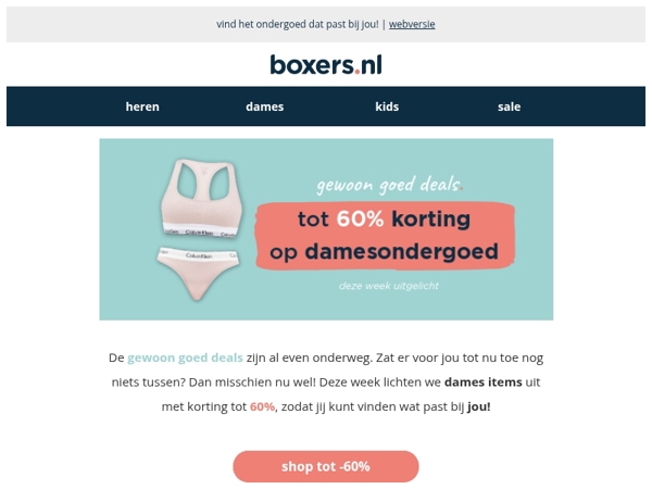 nu -60% op dames items 💝