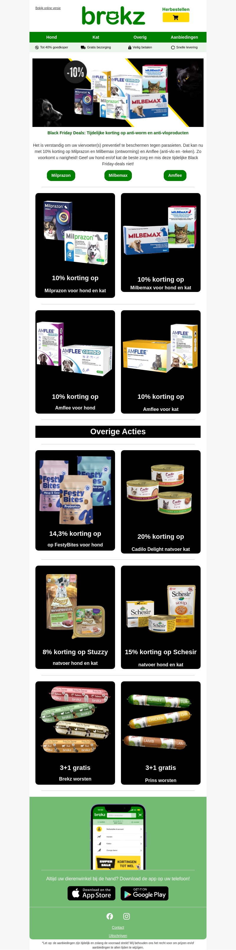 10% korting op anti-worm- en anti-vloproducten! 10% korting op anti-worm- en anti-vloproducten!