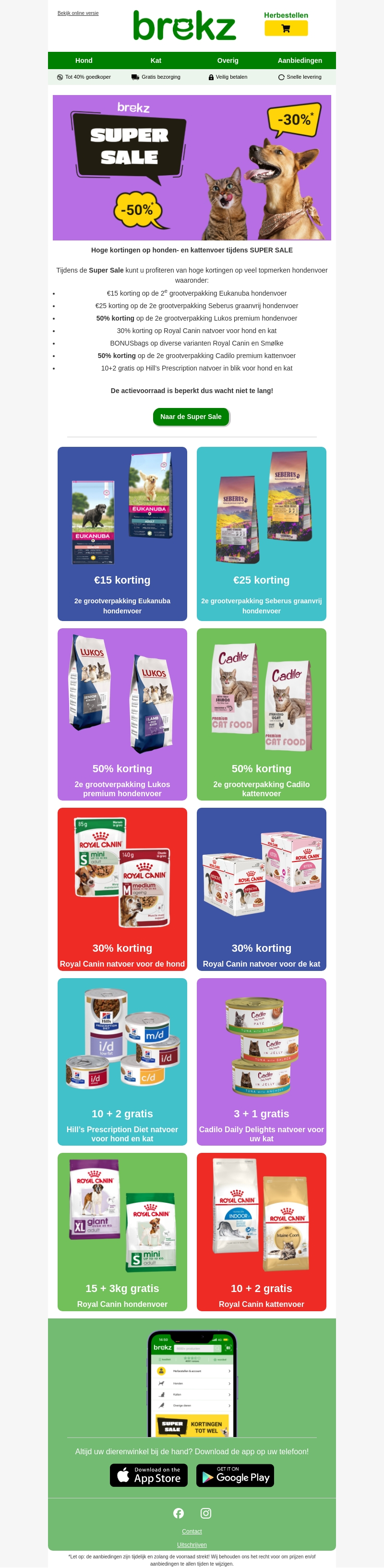 Hoge korting op Eukanuba, Lukos, Royal Canin, Cadilo en meer Hoge korting op Eukanuba, Lukos, Royal Canin, Cadilo en meer