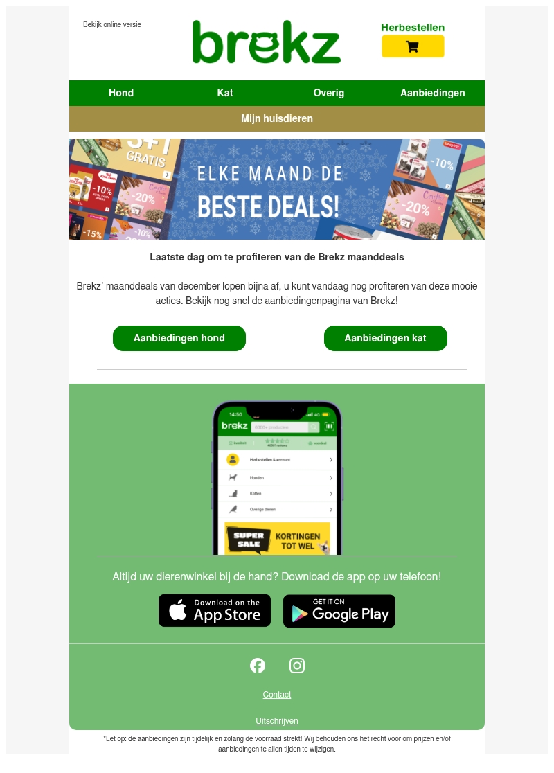 Laatste dag om te profiteren van deze maanddeals Laatste dag om te profiteren van deze maanddeals