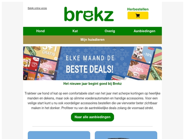 Brekz manden, dekens en meer met hoge kortingen