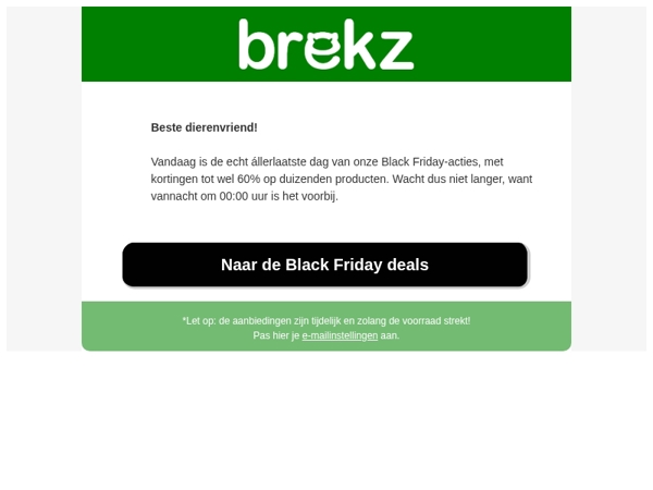 Laatste dag: Grijp nog uw Black Friday-deal voordat het te laat is