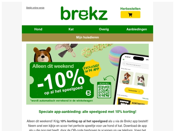 Alleen dit weekend 10% korting op speelgoed