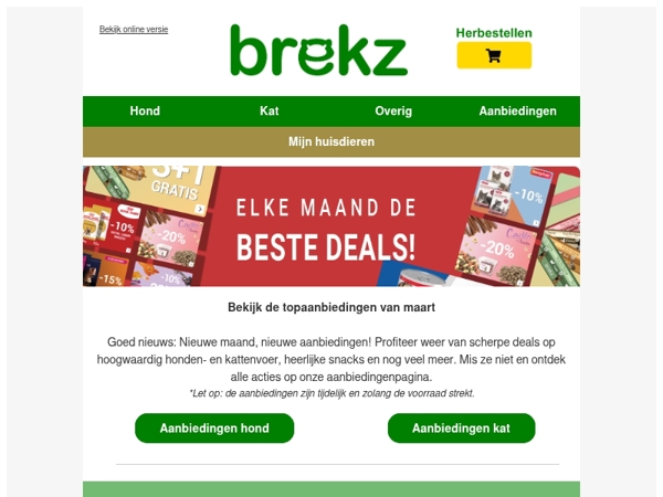 Nieuwe maand, nieuwe aanbiedingen bij Brekz!