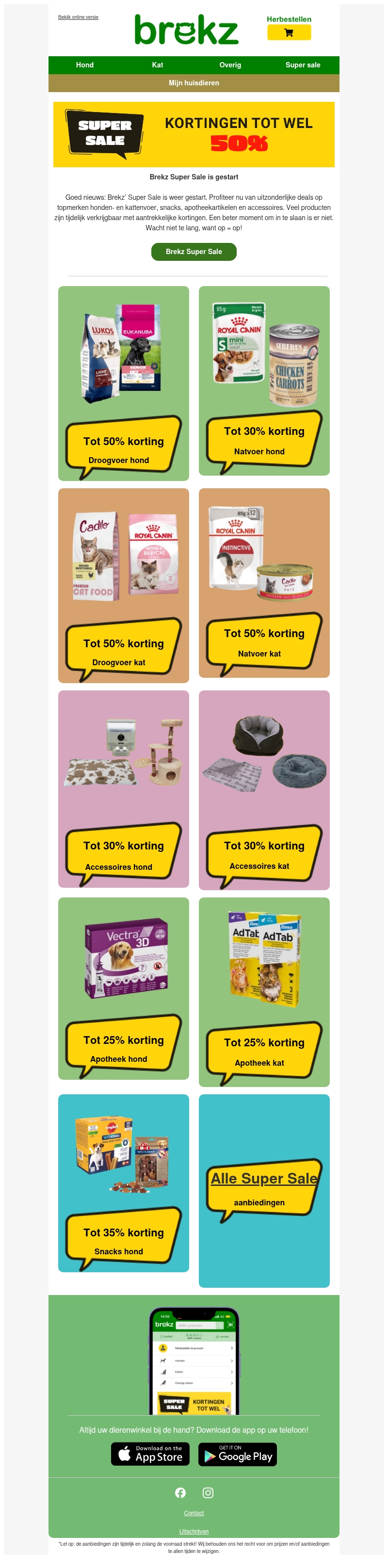 De Super Sale is weer begonnen De Super Sale is weer begonnen