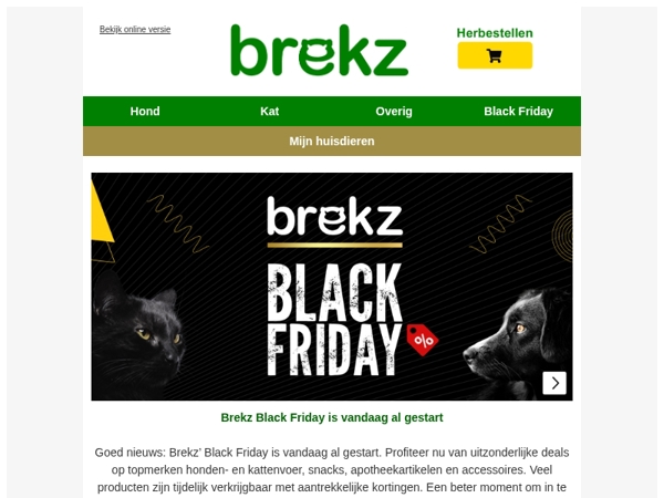 Black Friday bij Brekz is vandaag al gestart