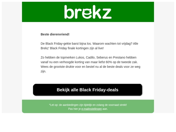 Wees de Black Friday-gekte voor