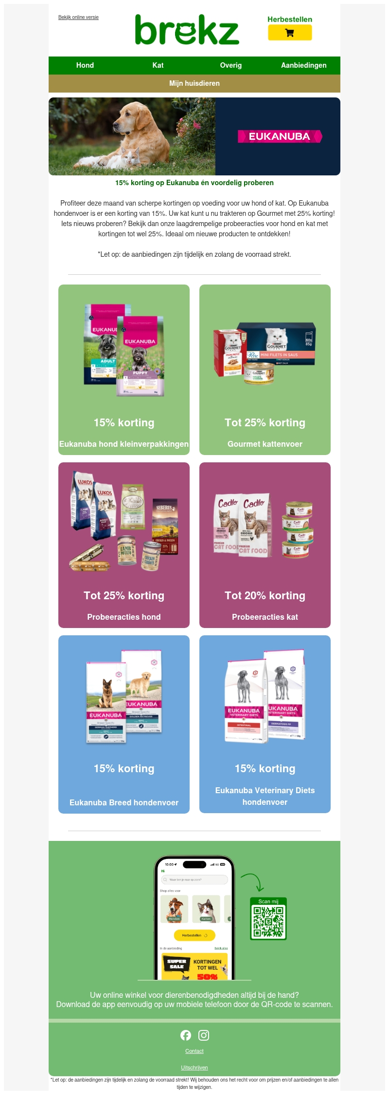 15% korting op Eukanuba hondenvoer 15% korting op Eukanuba hondenvoer