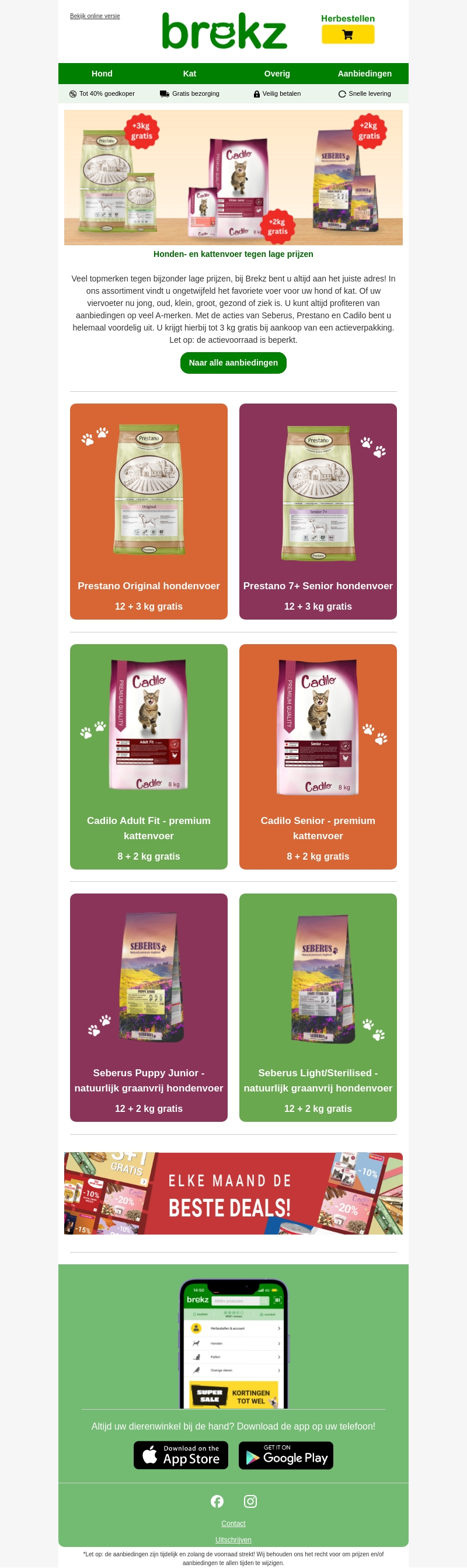 Gratis kilo’s honden en kattenvoer Gratis kilo’s honden en kattenvoer