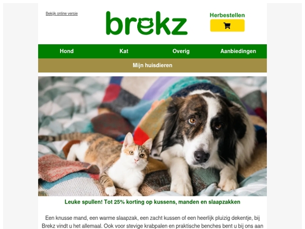 Tot 25% korting op kussens, manden en slaapzakken