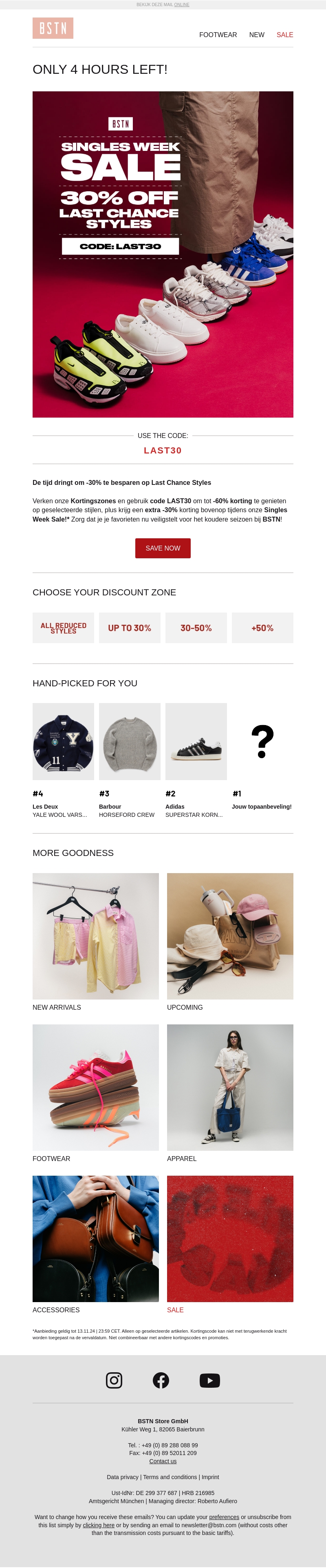 Laatste kans: -30% korting op de laatste stijlen! 🔥 Laatste kans: -30% korting op de laatste stijlen! 🔥