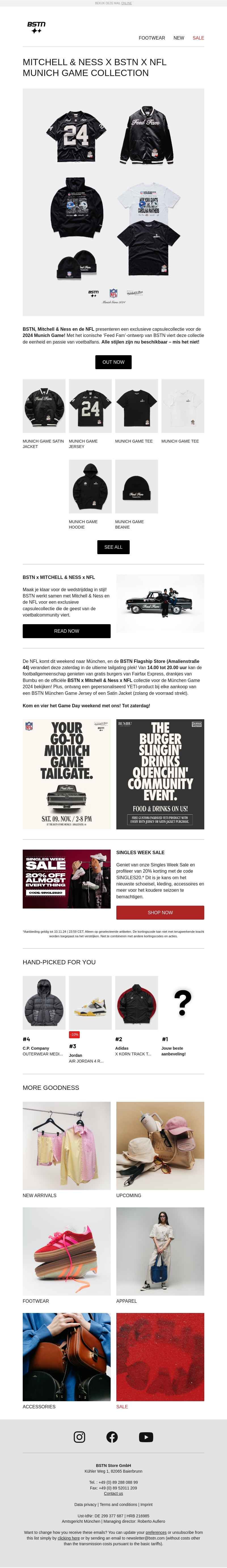 Mitchell & Ness x BSTN x NFL Munich Game Collection 🏈✨ Mitchell & Ness x BSTN x NFL Munich Game Collection 🏈✨