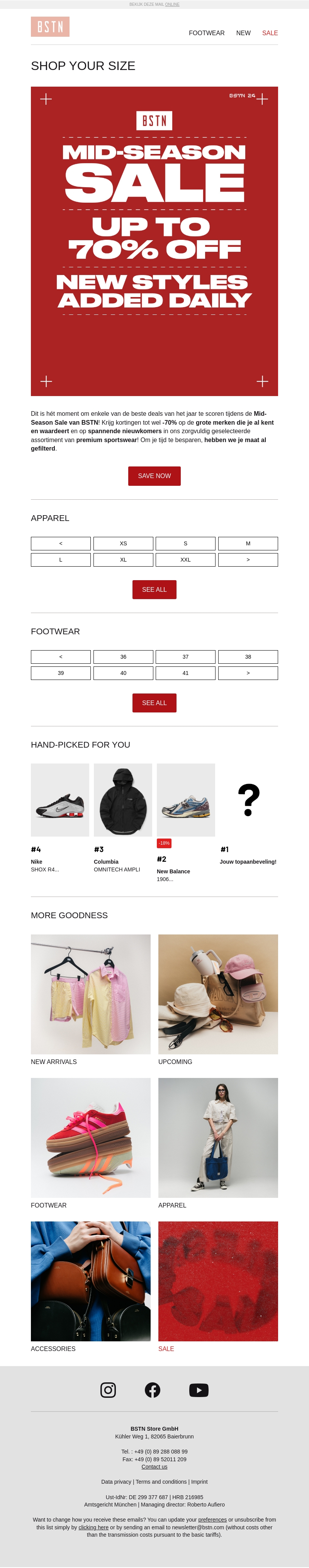 Tot wel -70% korting! Shop jouw maat 🔥 Tot wel -70% korting! Shop jouw maat 🔥