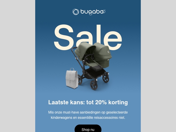 Laatste kans: tot 20% korting