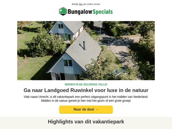Landgoed Ruwinkel: ruim vakantiehuis in Gelderland