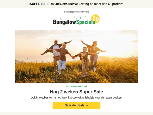 De Super Sale loopt af...
