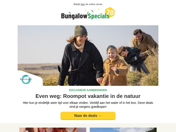 Pak de exclusieve Roompot deals!