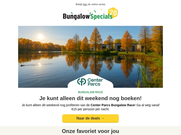 Laatste kans: vanaf €15 p.p.p.n. weg!