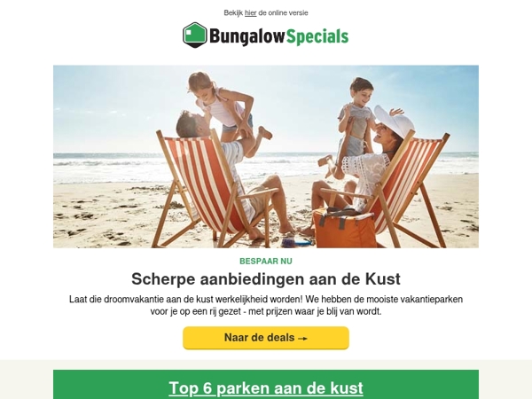 Nederlandse kust: Alleen voor jou de mooiste parken