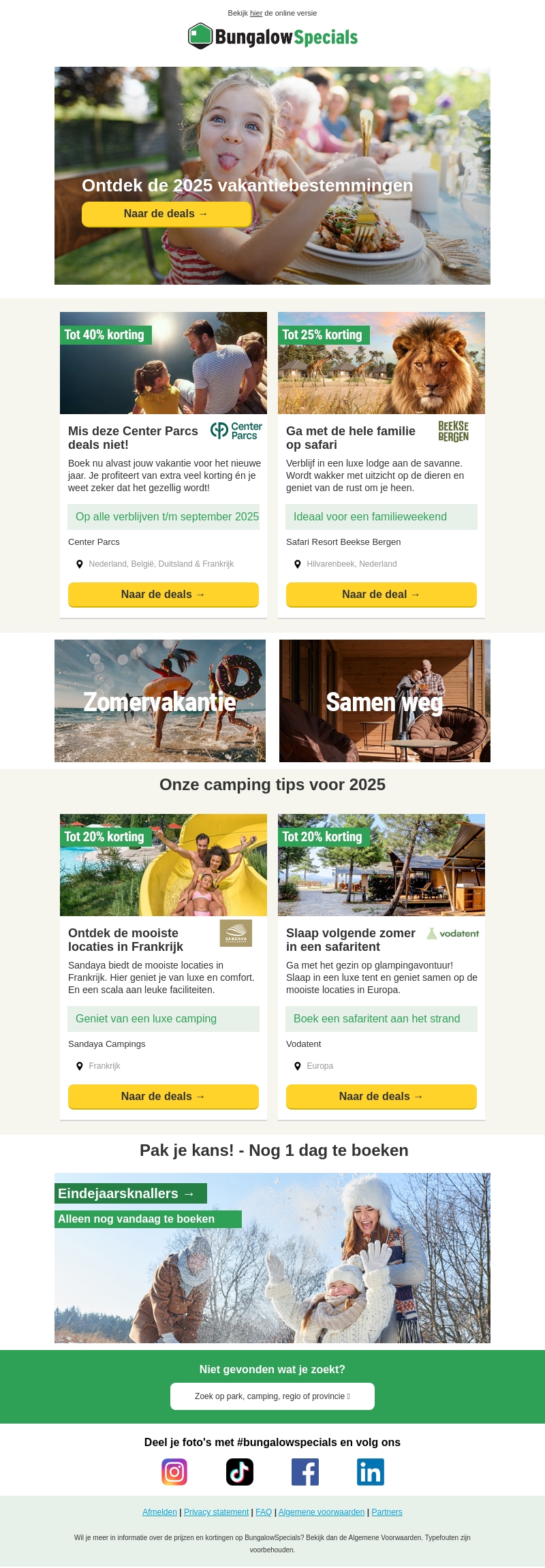 De mooiste bestemmingen voor 2025 De mooiste bestemmingen voor 2025