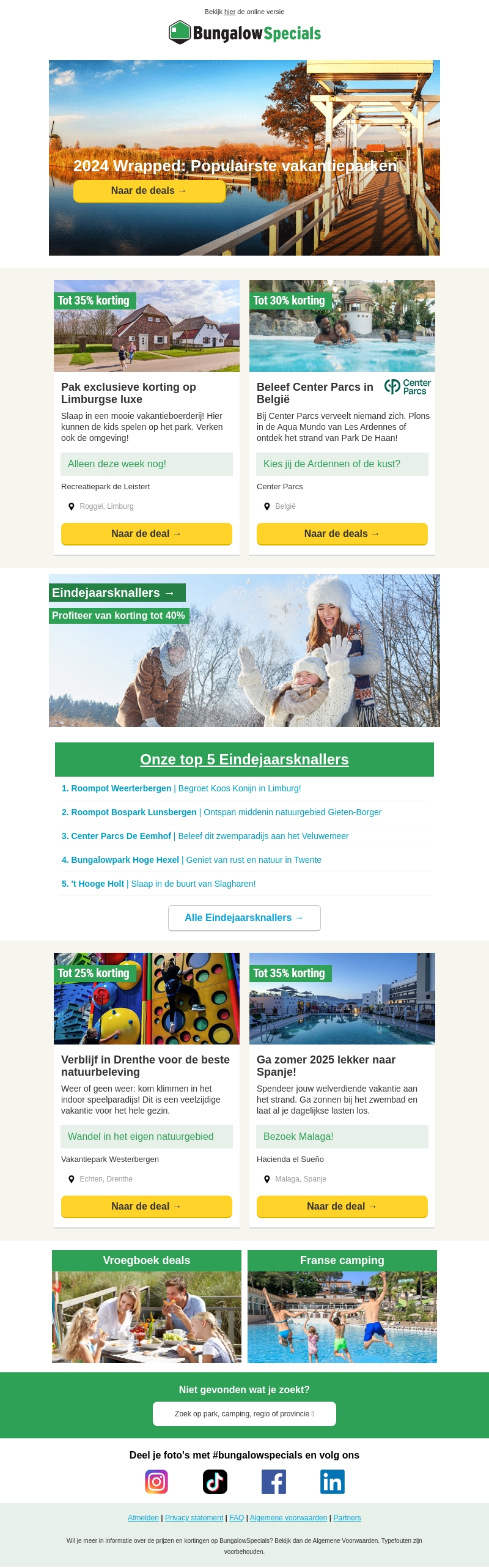 Dit waren de populairste parken van 2024 Dit waren de populairste parken van 2024