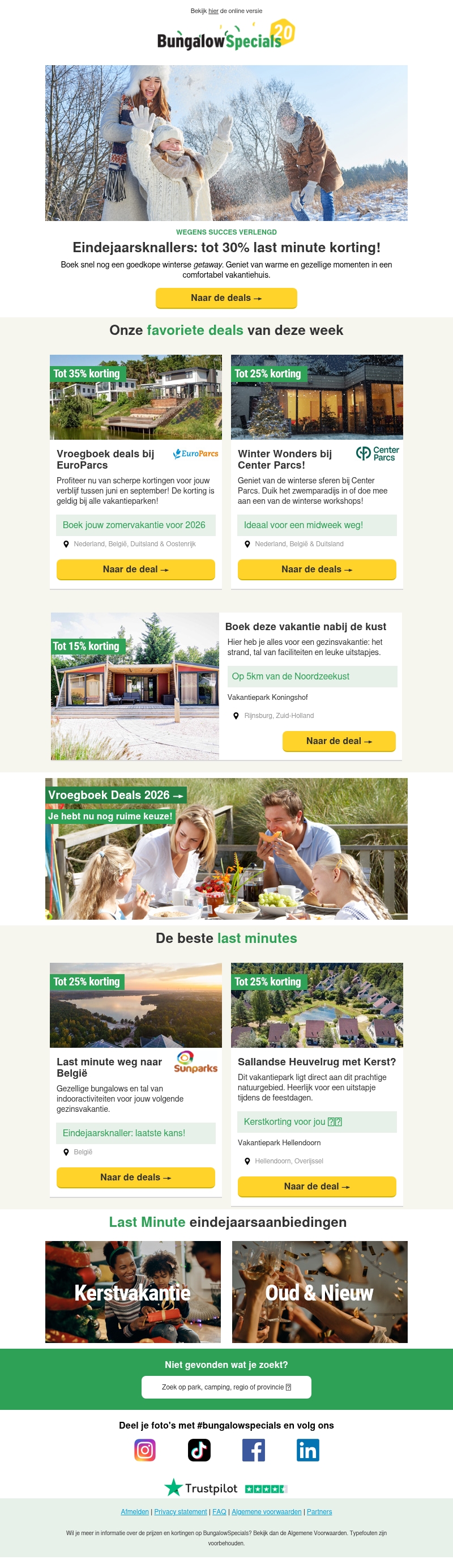 30% op deze last minutes 30% op deze last minutes