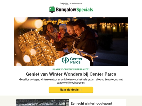 ❄️ Winter Wonders bij Center Parcs