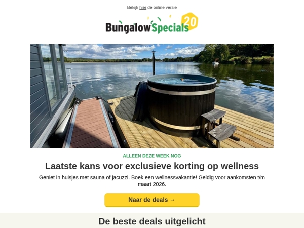 Laatste kans voor deze wellness deals!