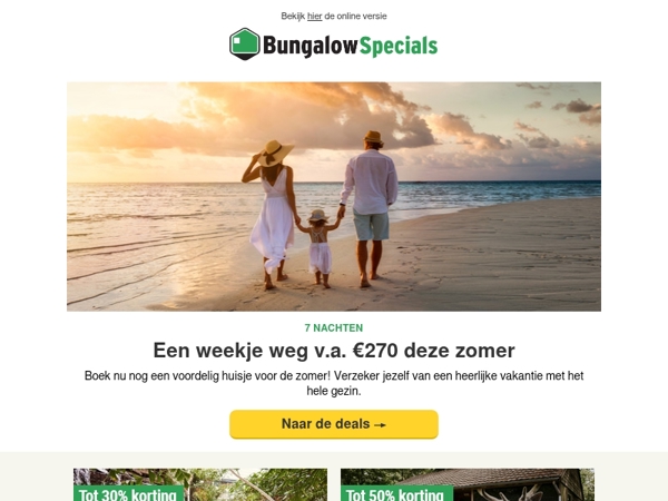 Een week in de zomer weg v.a. €270?
