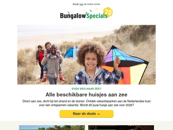 Boek nu nog een goedkope vakantie aan zee
