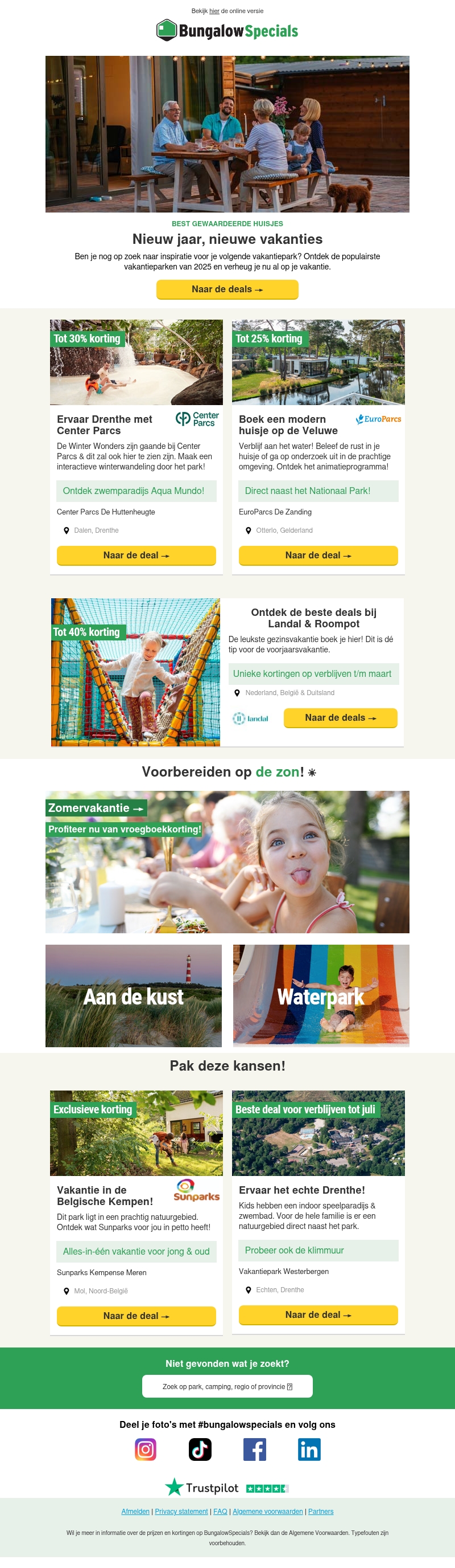 De beste vakantieparken van 2025 De beste vakantieparken van 2025