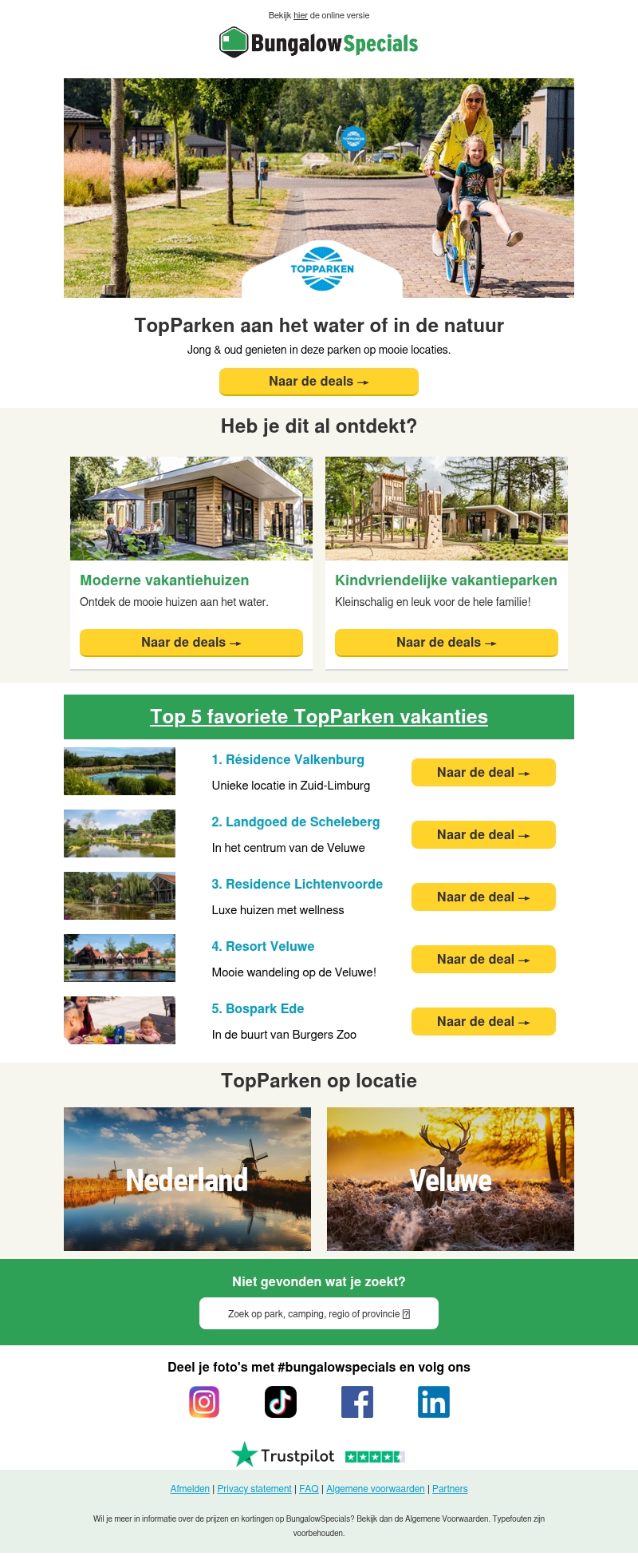 Ontdek de populairste TopParken Ontdek de populairste TopParken