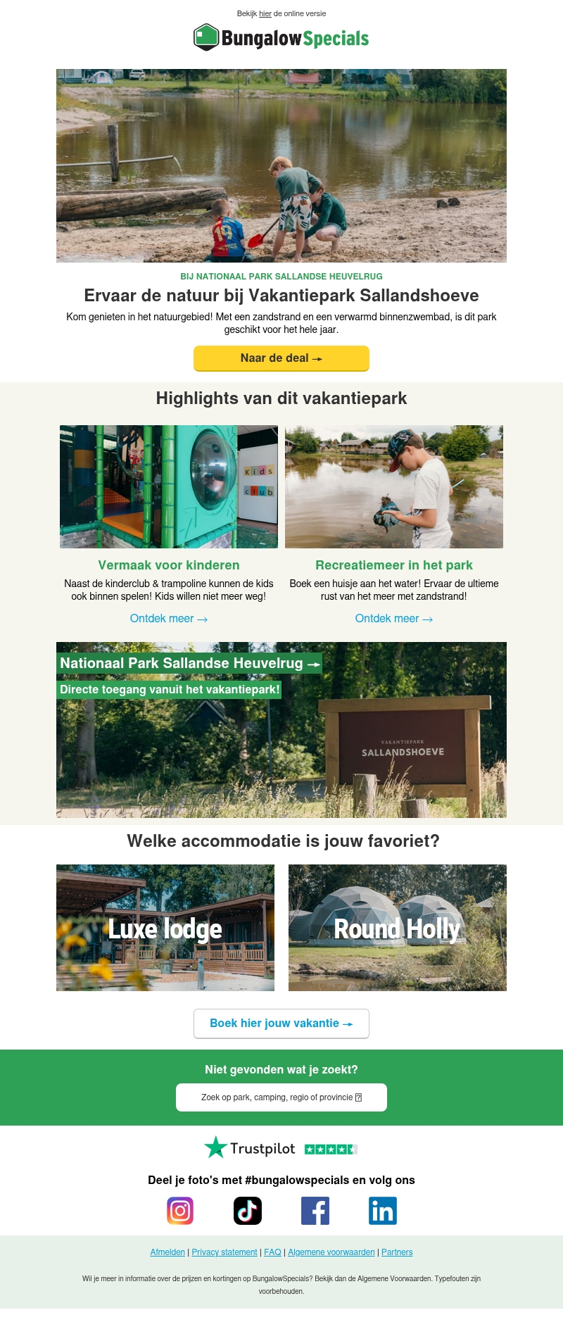 Vakantiepark Sallandshoeve: midden in de natuur Vakantiepark Sallandshoeve: midden in de natuur