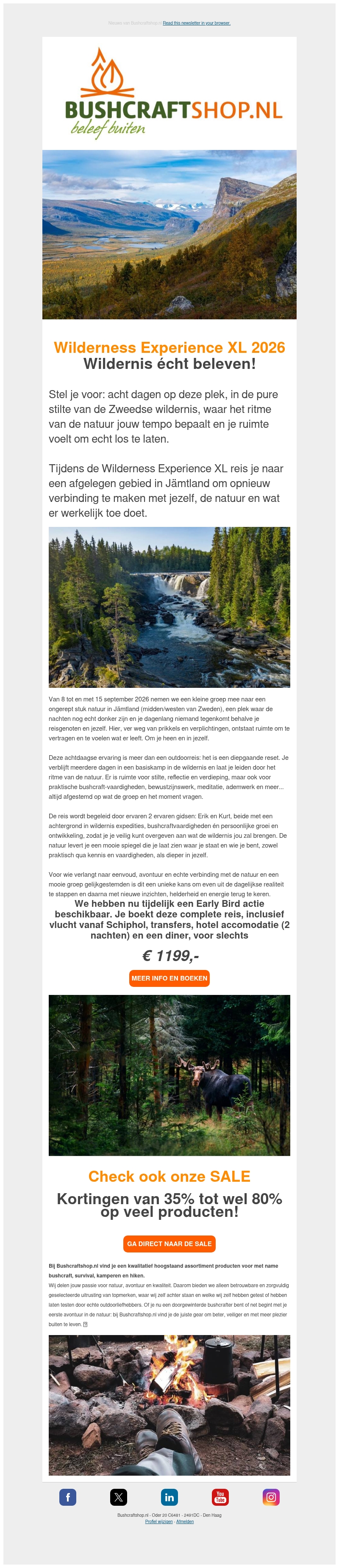 Ga mee terug naar de essentie! — Wilderness Experience XL Sweden 2026 Ga mee terug naar de essentie! — Wilderness Experience XL Sweden 2026