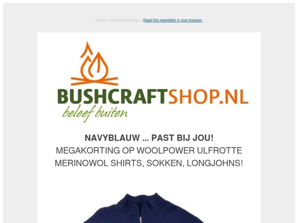 Navyblauw ... past bij jou! Megakorting op merinowol!